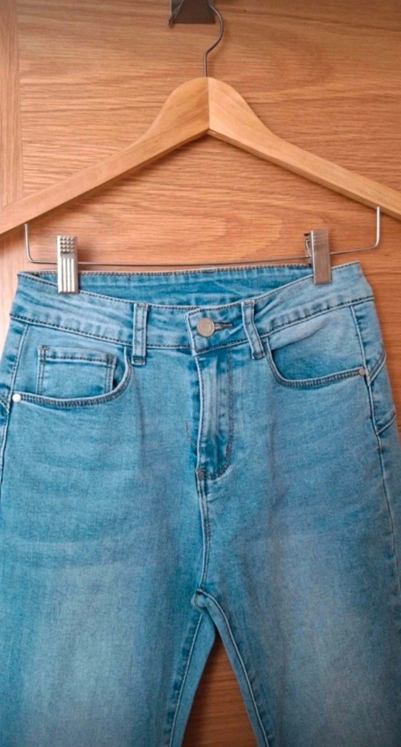 Pantalon vaquero de mujer,  de campana, talla S – photo 3